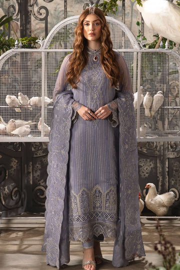 Afrozeh La Fuchsia Luxury Embroidered Formal Dress