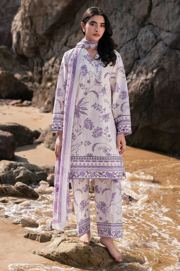03-Piece Printed Lawn Suit - Ready To Wear