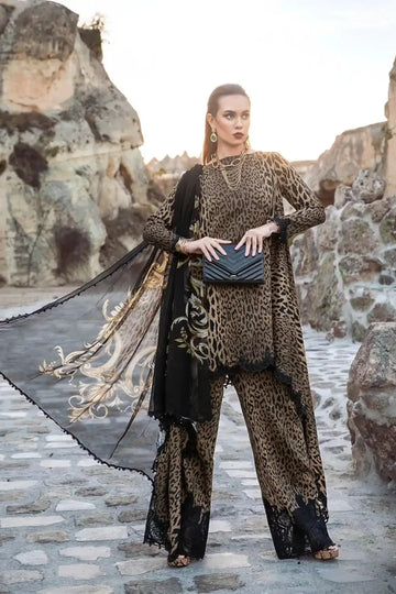03-Piece Digital Printed Lawn Suit - Ready To Wear