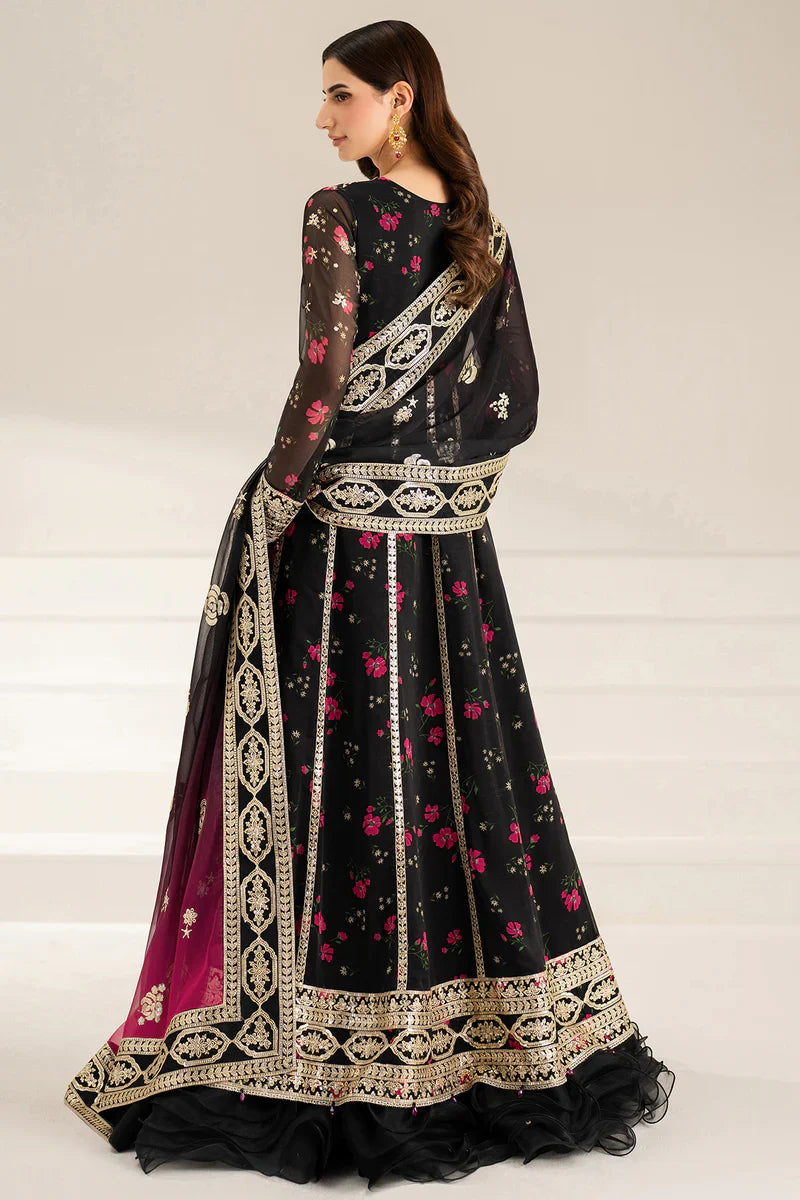 03-Piece Embroidered Print Lawn With Chiffon Dupatta - Ready To Wear