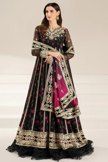 03-Piece Embroidered Print Lawn With Chiffon Dupatta - Ready To Wear