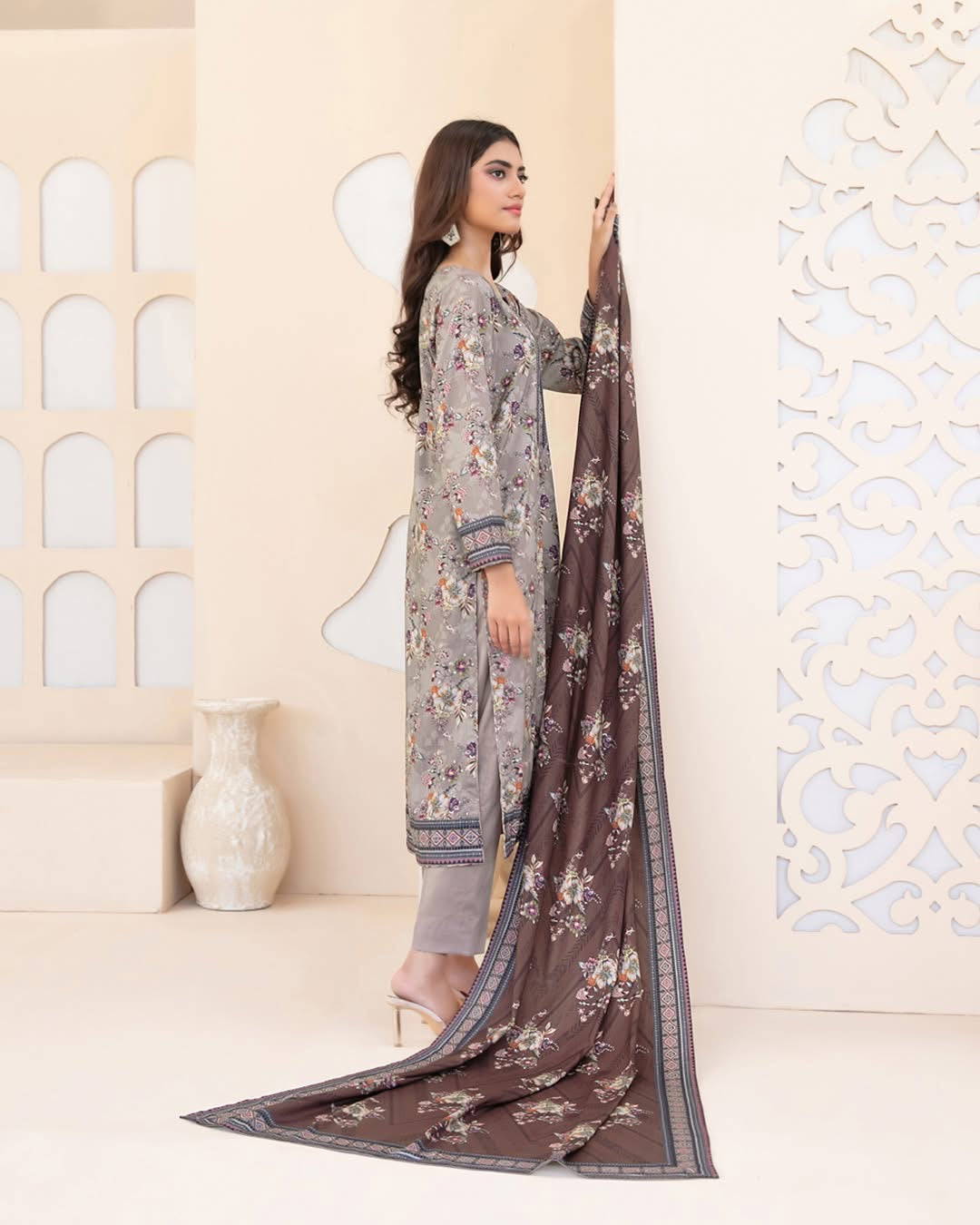 RAHAB by Tawakkal Fabrics – Elegant 3-Piece stitched Digital Printed Staple