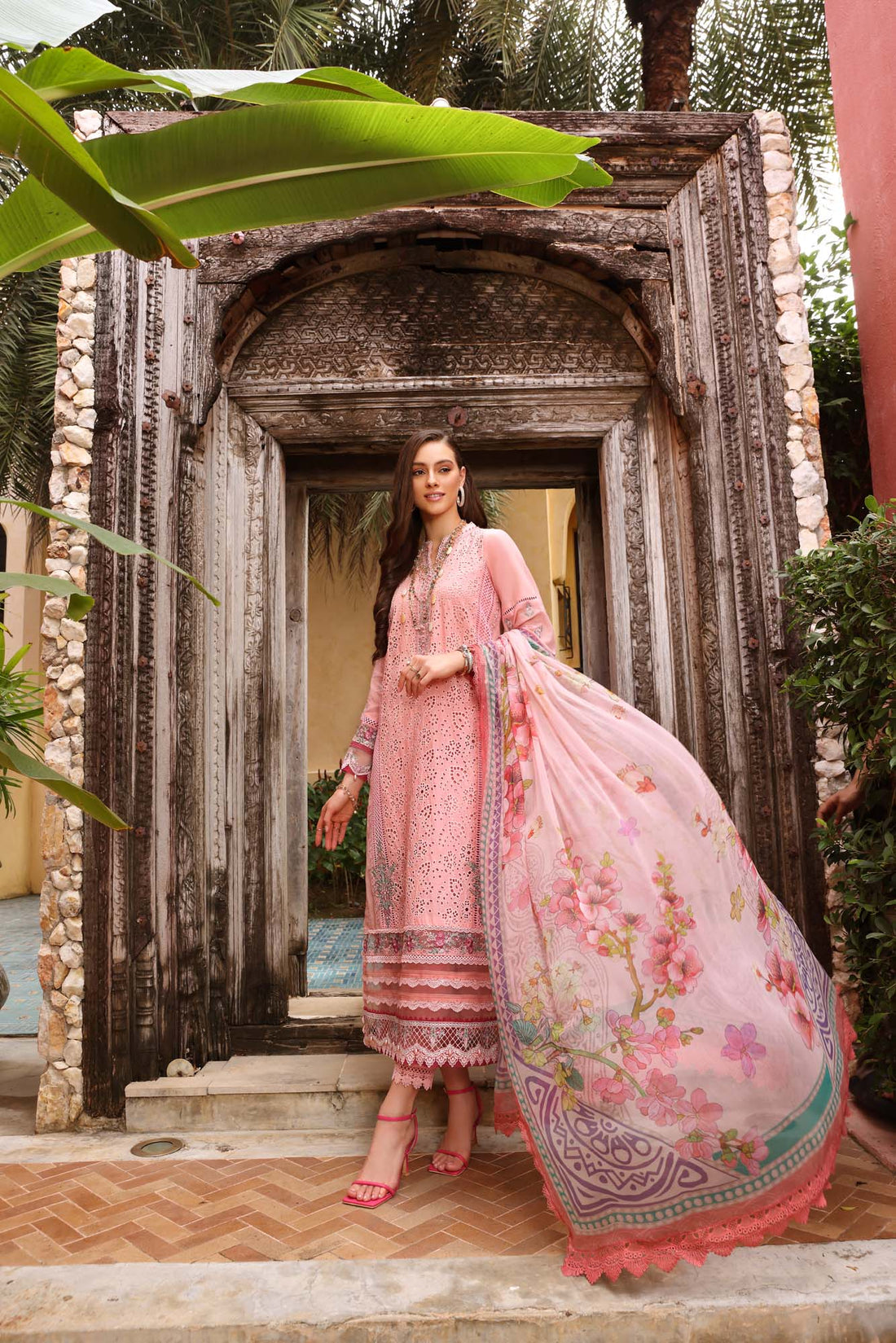 03-Piece Embroidered Lawn Dress Ready To Wear