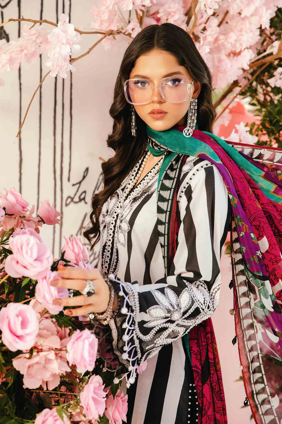 03-Piece Printed Lawn Suit With Embroidery - Ready To Wear