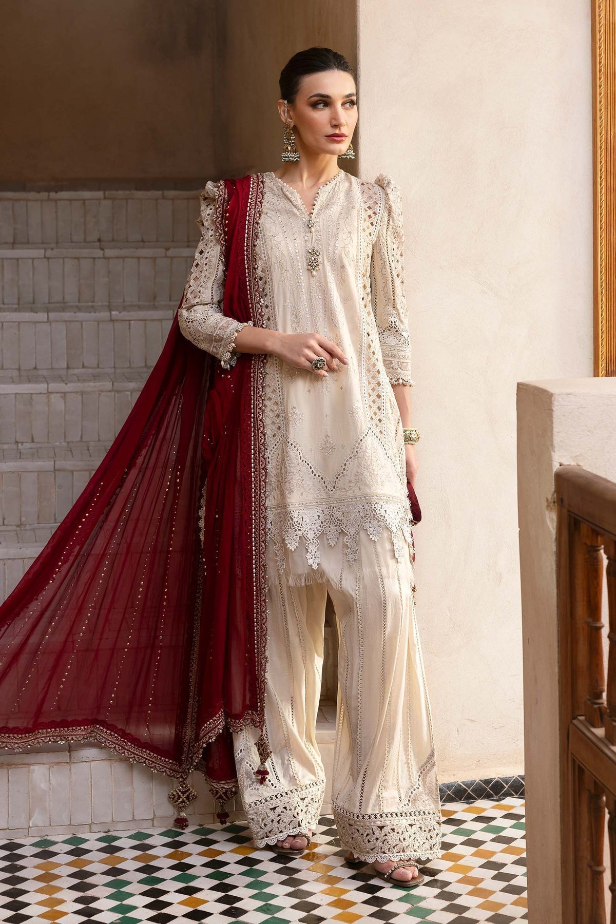 Maria B Luxury Lawn Chicken Kari Partywear Dress