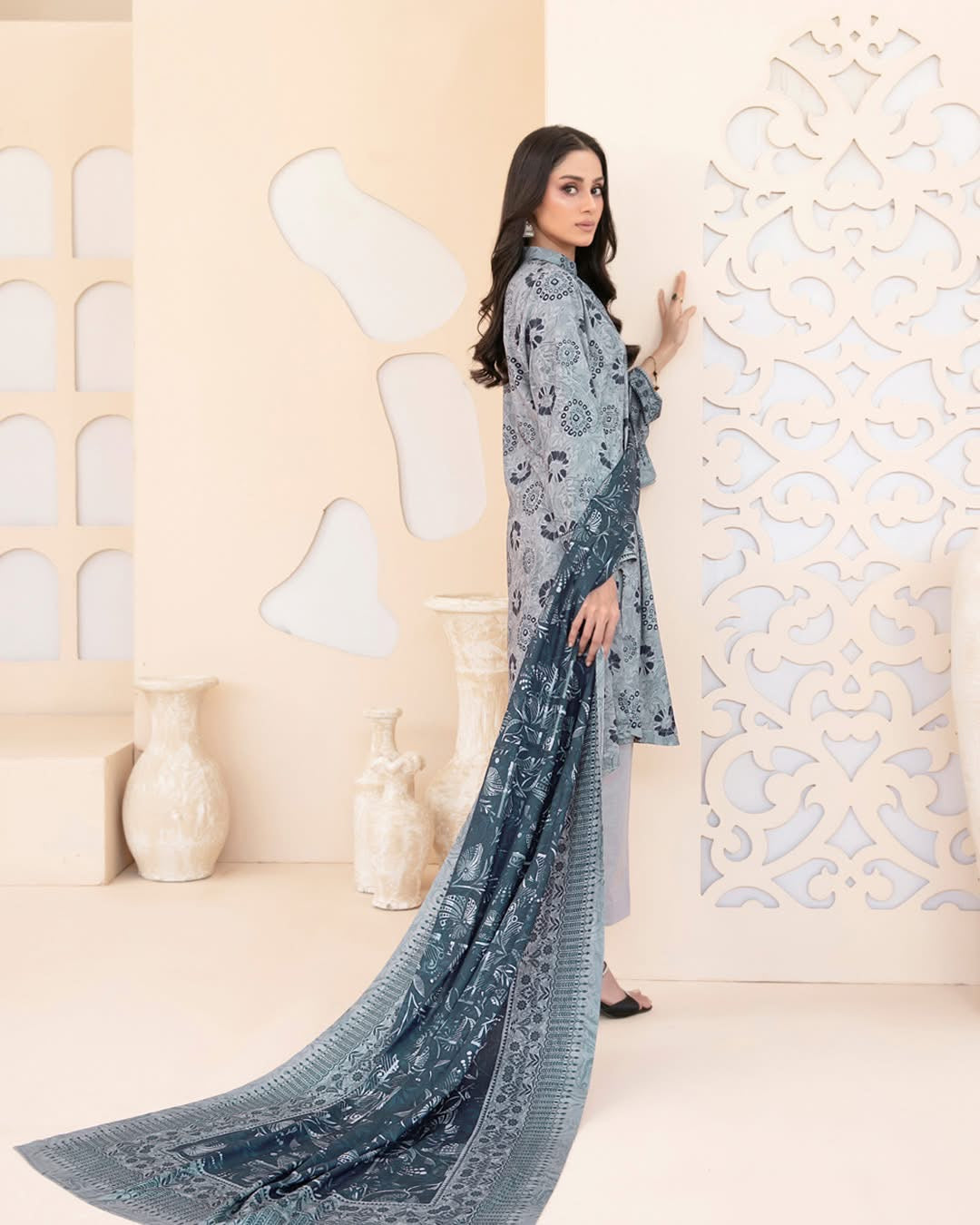 RAHAB by Tawakkal Fabrics –  3-Piece stitched Digital Printed Staple