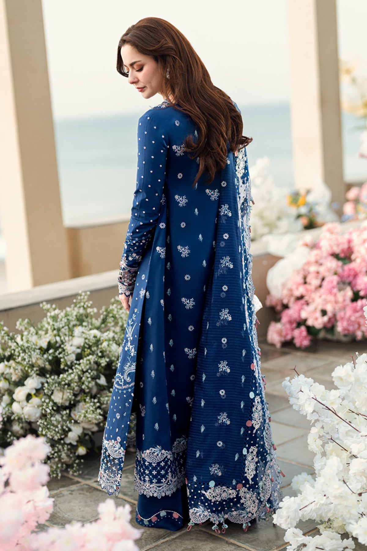 Qalamkar Embroidered Lawn 3-Piece Dress RTW