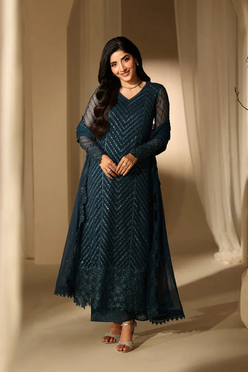 03-Piece Chiffon Suit WIth Embroidery - Ready To Wear