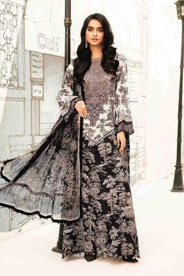 03-Piece Printed Lawn Embroidered Dress Ready To Wear