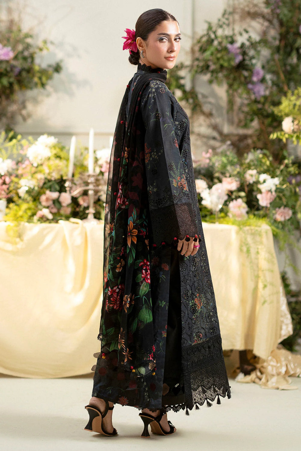 3-Piece Lawn Fully Embroidered Dress Ready To Wear