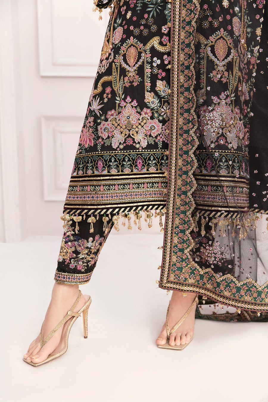 3 Piece Stitched  Silk Suit - Ready to Wear