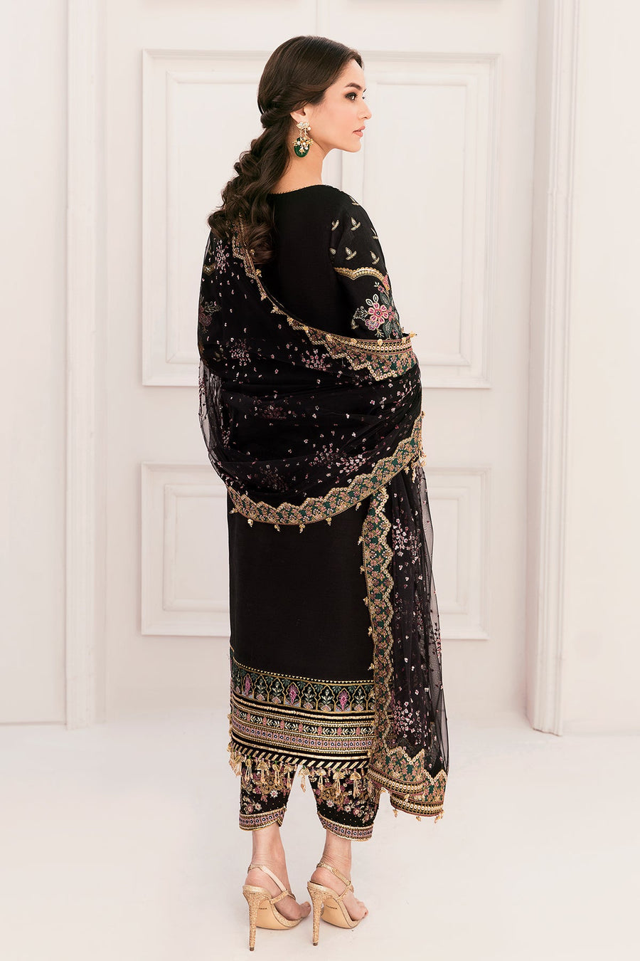 3 Piece Stitched  Silk Suit - Ready to Wear