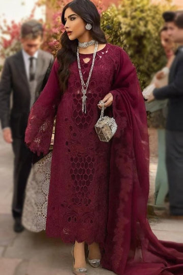 3 Piece Stitched  Lawn Suit - Ready  to Wear
