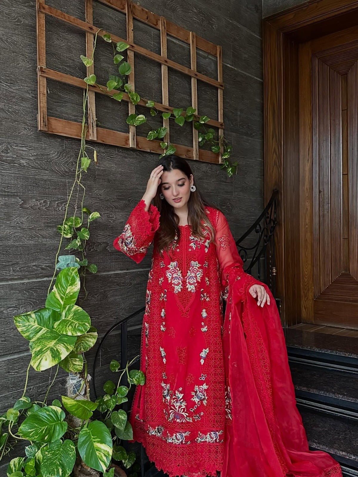 3-Piece Lawn Fully Embroidered Dress Ready To Wear