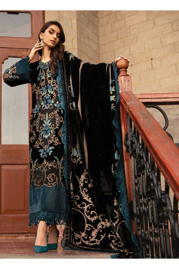 3 Piece Stitched  Velvet Suit - Ready to Wear
