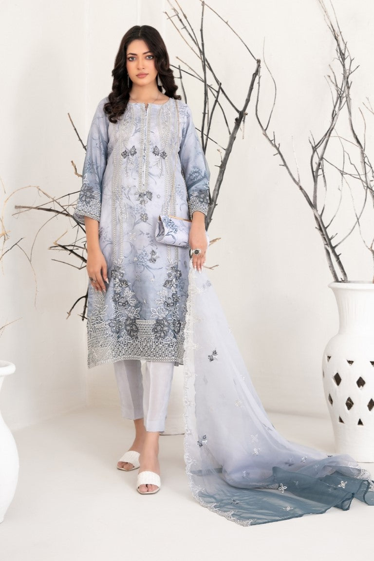 Tawakkal Fabrics 3-Piece -Stitched Organza Collection