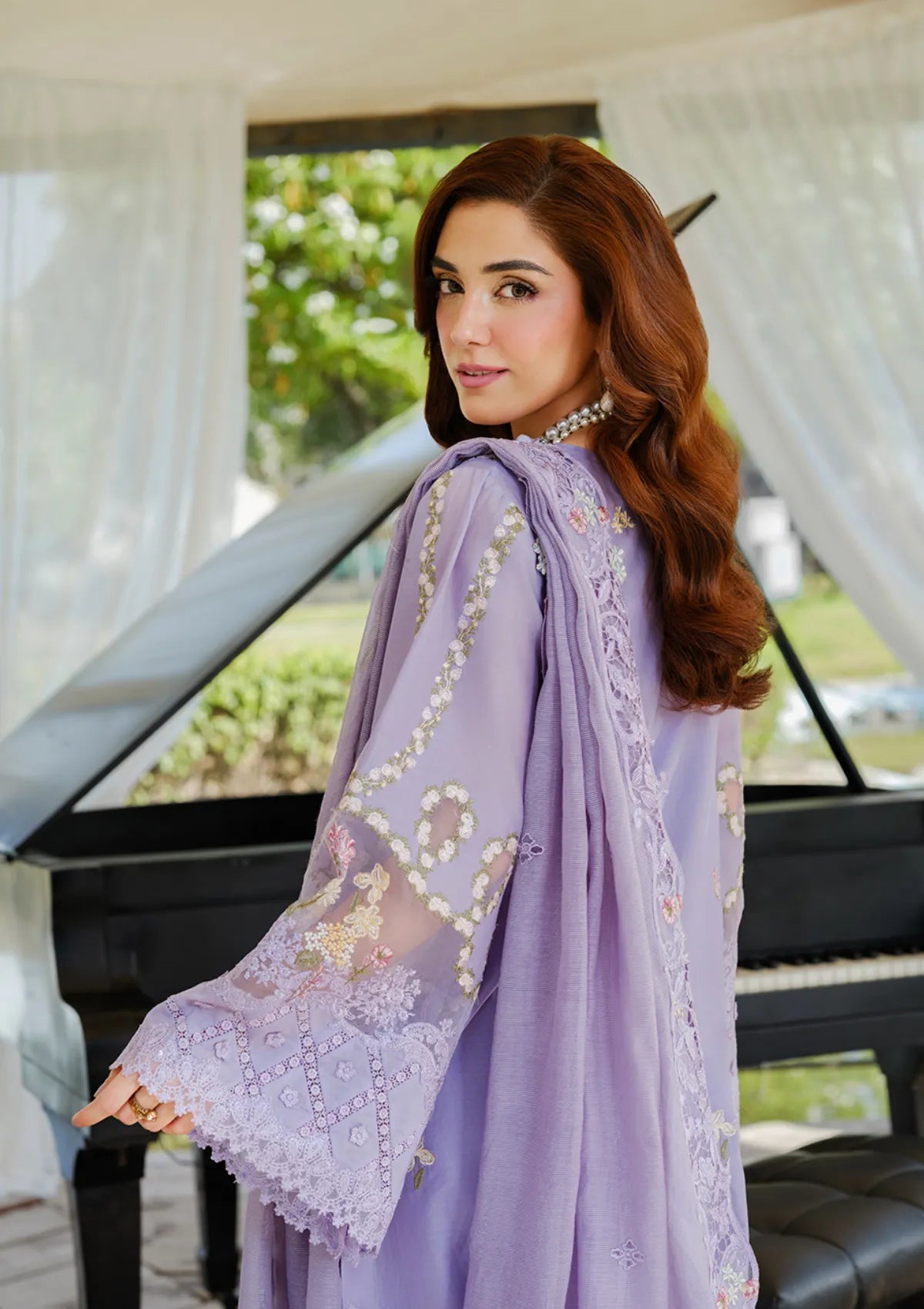 03-Piece Lawn Suit With Chikankari Embroidery - Ready To Wear